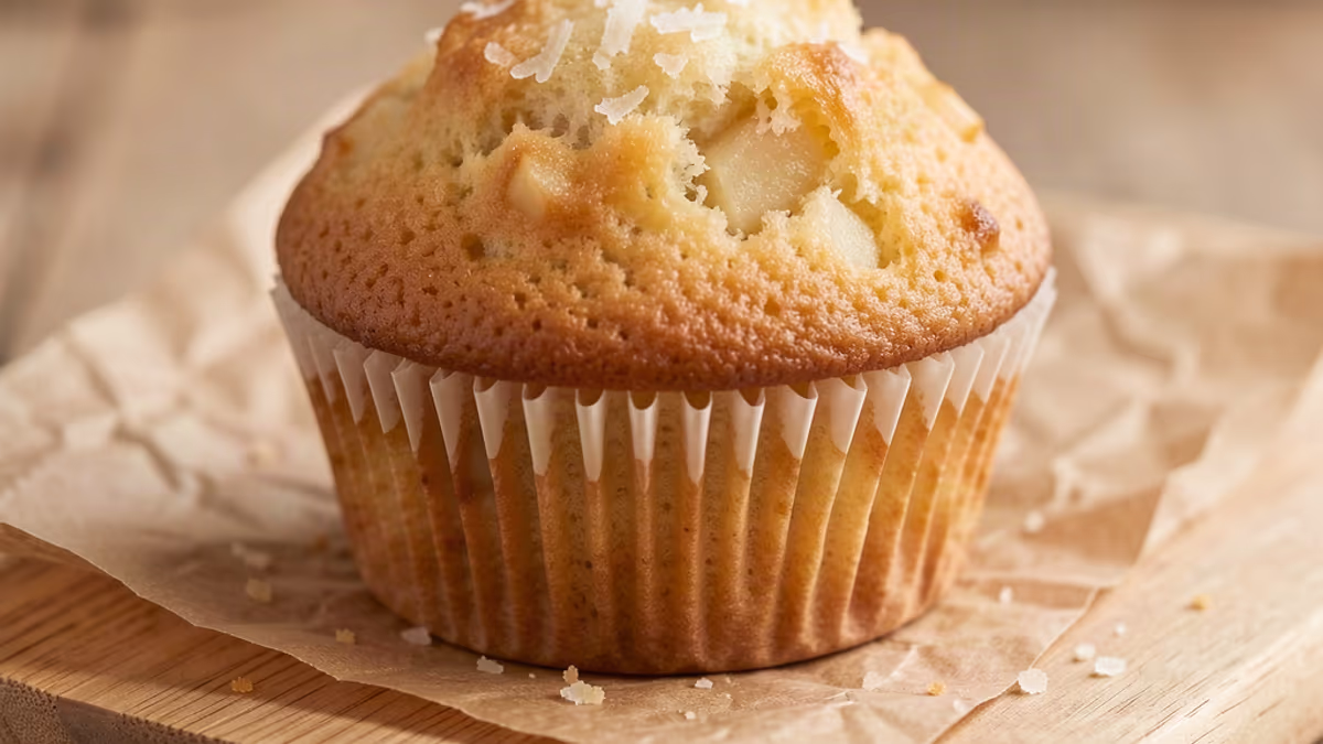 AI-genereret illustration af æblemuffins
