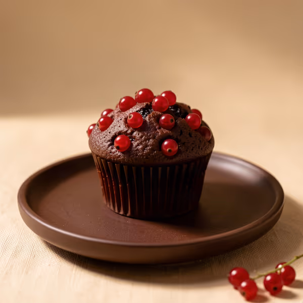 AI-genereret illustration: amerikanske muffins med ribs og chokolade