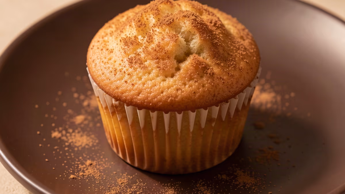 AI-genereret illustration af bananmuffins med kanel