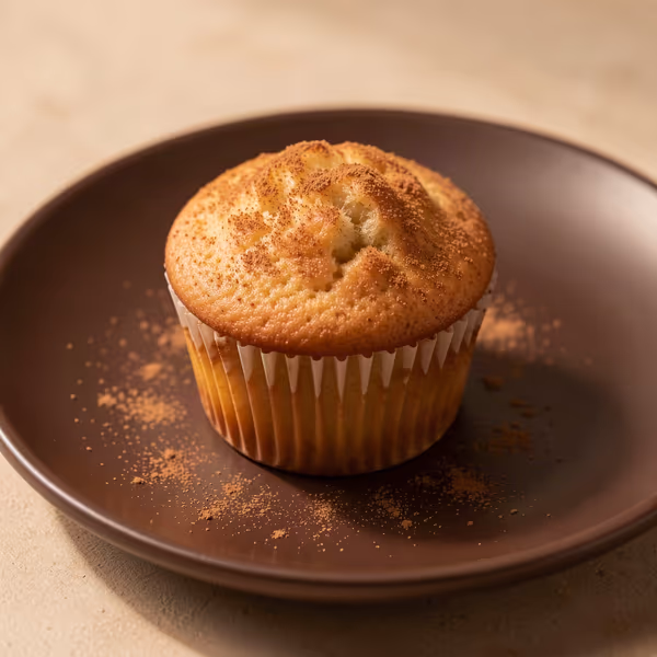 AI-genereret illustration: bananmuffins med kanel