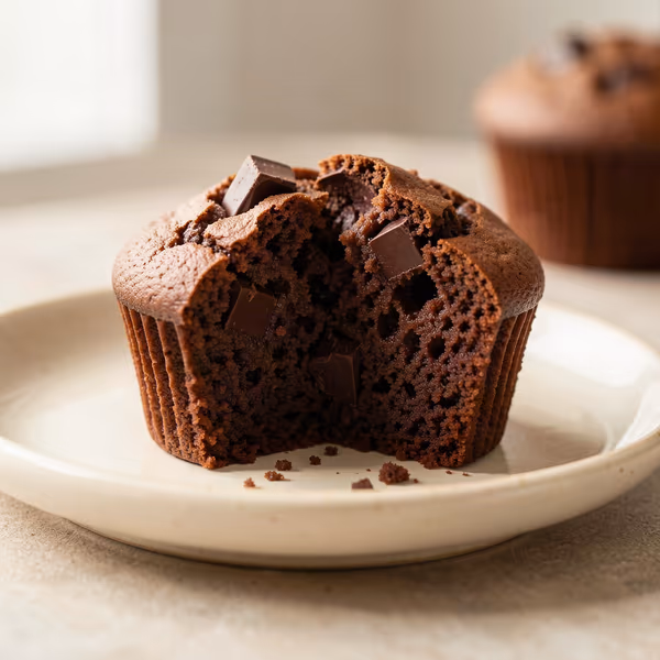 AI-genereret illustration: brownie muffins