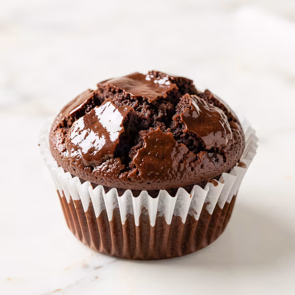 AI-genereret illustration: brownie muffins ii