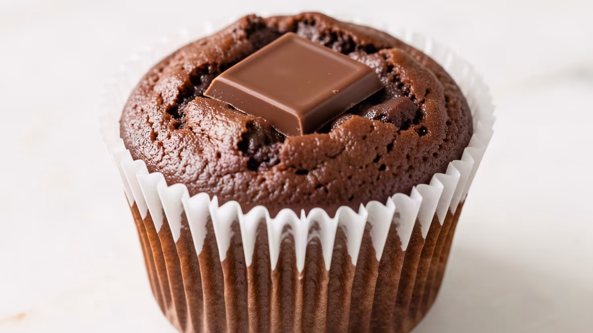 AI-genereret illustration af chokolade muffins med after eight