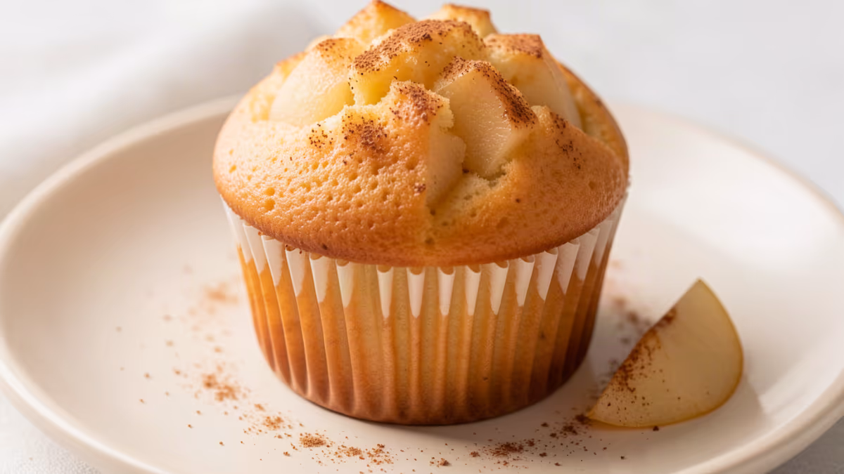 AI-genereret illustration af muffins med pære